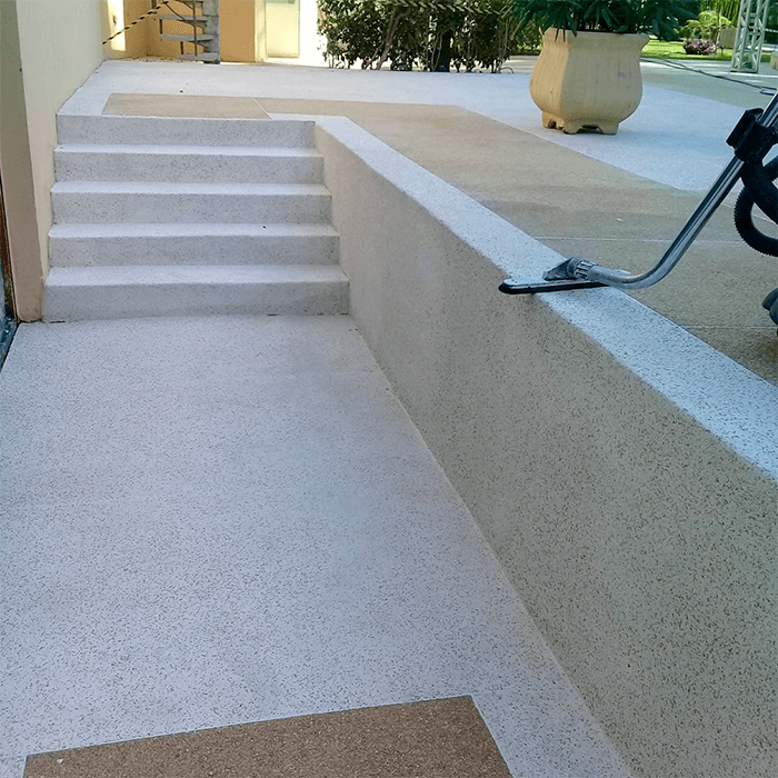 Aplicação e restauração de Fulget em piso e paredes